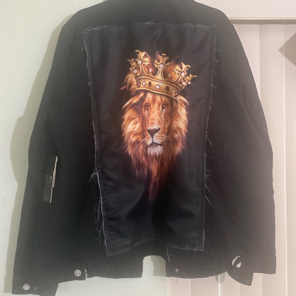 Black jean jacket